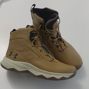 UNDER ARMOUR Men's Tan Camel Color Lace Up Boots.